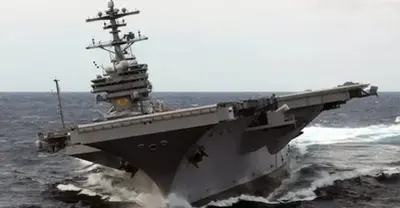 Aircraft carrier high speed maneuvering for extreme rudder tests videos