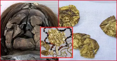 1,800 Years Ago, The Mysterious Greek Noblewoman Byried In Her Gold Jewelry