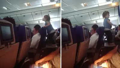 Internet turns on parents of young child ‘running wild’ during eight-hour flight