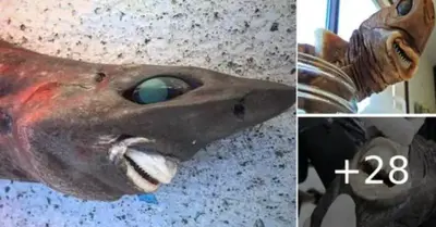 Mysterious “Nightmare” Shark Dragged Up From The Deep Sea Has Unsettling Human-Like Smile