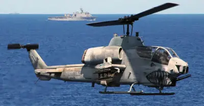 AH-1W The First Attack Helicopter In The World Is Called A “Super Cobra”