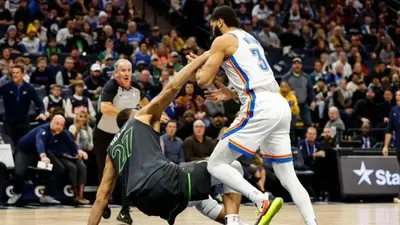 WATCH: Timberwolves' Rudy Gobert ejected for tripping Thunder's Kenrich Williams