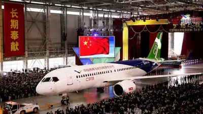 Chinese airline receives first domestic long-range jetliner