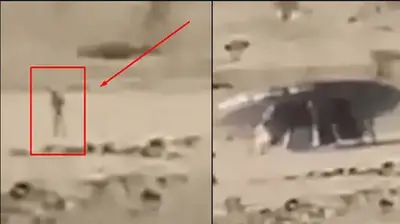 A Huge Unidentified Flying Object Landed In Saudi Arabia