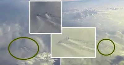 Immense Structures Filmed In The Sky At 10,000 Feet High – What Could These Be?
