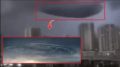 UFO Drops Spheres During A Severe Storm
