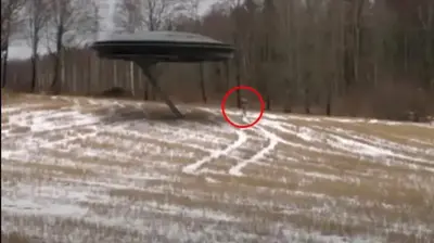 Man Captures Alien Entering His UFO In A Romanian Forest