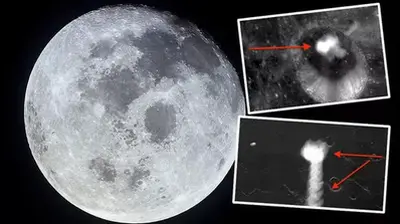 Ufo Sighting: Mysterious ‘Glowing White Clouds’ On The Moon Baffle Alien Expert