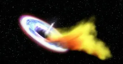 Earlier today, NASA witnessed something emerge from a black hole for the first time ever