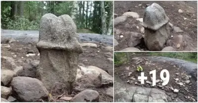 When an ancient erect phallic stone with an odd form was found in Sweden, the online community laughed