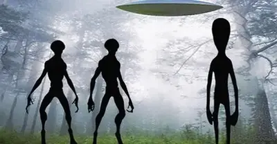 Russian witnesses reported seeing 23-foot-tall alien beings emerge from a UFO.