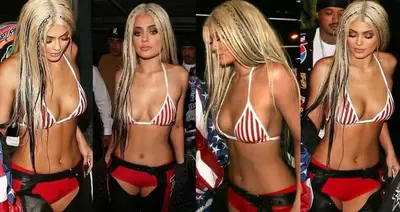 Kylie Jenner wears skimpy ʙικιɴι and bum-baring chaps as she channels Christina Aguilera for racy Halloween bash