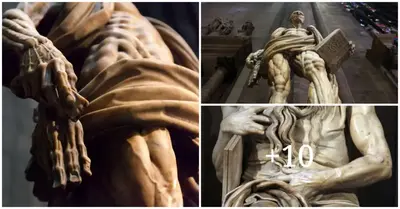 A strange skinning of a 450-year-old Catholic saint statue in the heart of Milan has occurred