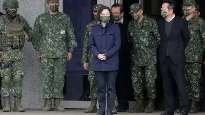 Taiwan's Tsai thanks troops after China military maneuvers