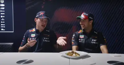 Video: Verstappen joins Perez in tasting Mexican foods