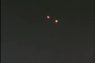 Clear footage of many UFOs' shot by man driving through the desert