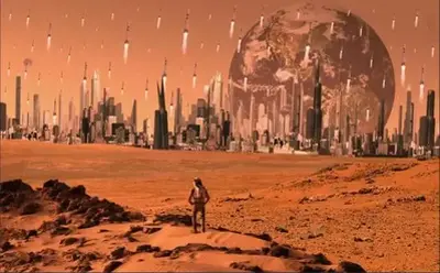 The civilization of Mars terraforming the Earth