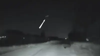 Dashcam in South Korea captures mysterious trio of UFOs