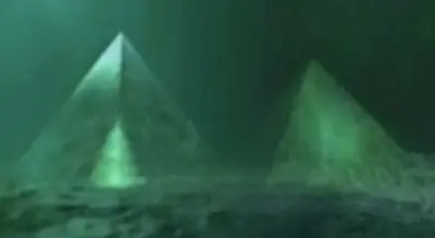 Two giant crystal pyramids found in the center of the Bermuda Triangle
