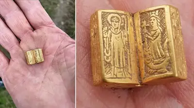 Nurse, 48, stunned to find tiny gold Bible that could date back to Richard III – and could scoop them £100,000