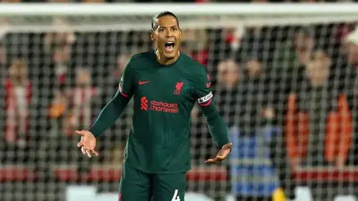 How many Liverpool games will Virgil van Dijk miss with hamstring injury