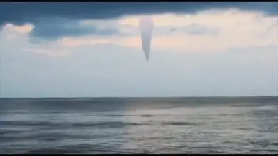Footage of a flying diamond over the sea has gone viral -