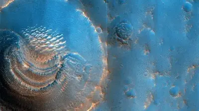 Marvel at the Winter Wonderland that exists on Mars