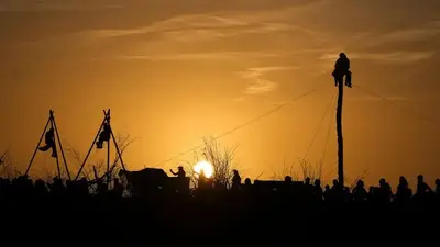 German police clear blockades at village condemned for mine