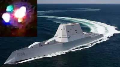 MYSTERIOUS FLYING OBJECT OBSERVES US WARSHIP (VIDEO) -