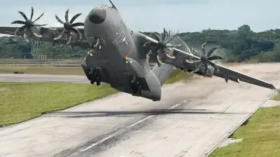 Airbus paid $1 billion to make the enormous A400M takeoff vertically in this video.