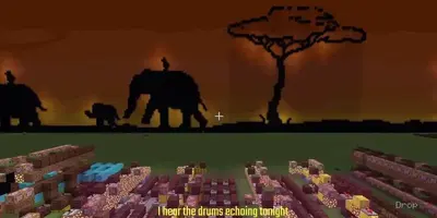 Minecraft Player Recreates Toto's Africa With Moving Backgrounds