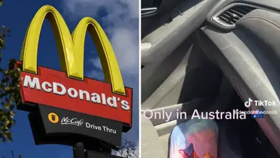 Driver spots ‘hilarious’ Macca’s drive through act: ‘Only in Australia’