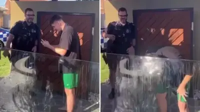 Gold Coast police officer in viral footage of man capsicum spraying himself stood down