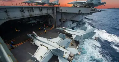 Look Inside the world’s largest aircraft carrier hangar