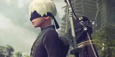 Nier: Automata Anime References Replicant's Desert City Facade