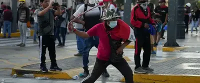 Peru protesters tear-gassed after president calls for truce