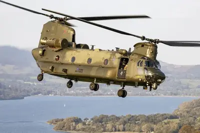 The CH-47 Chnook is one of the largest freight helicopters in the world.