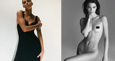 Kendall Jenner shows off very muscular arms as she appears to have taken up weight lifting before posing for Proenza Schouler’s campaign