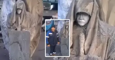 The Unsolved Mystery of the Petrified Angel Discovered in Russia Few Days Ago