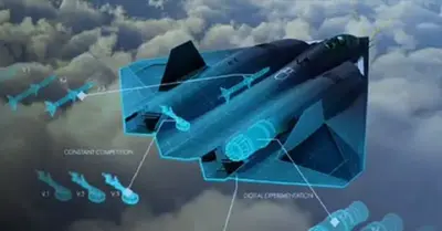 This sixth generation US fighter jet is powerful and menacing