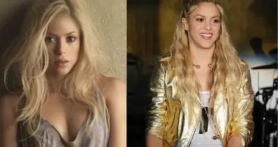 Shakira is unrecognisable as a redhead