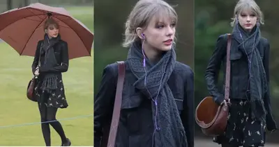 Taylor Swift Is London-Chic With Ralph Lauren’s Saddle Bag