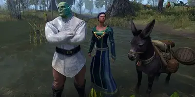 Elder Scrolls Online Player Recreates Shrek And Donkey