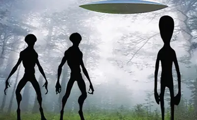 Russian witnesses reported seeing 23-foot-tall alien beings emerging from a UFO