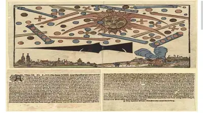UFO battle in the sky over Germany in 1561