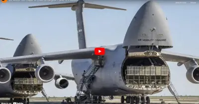 Unique US Way for Packing the C-5 Galaxy, the largest plane in the country