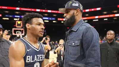 LeBron James tweets his son, Bronny, is 'definitely better' than some current NBA players