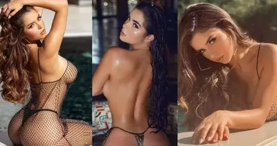 Demi Rose parades cleavage as she strips to lace lingerie for sultry mirror selfie
