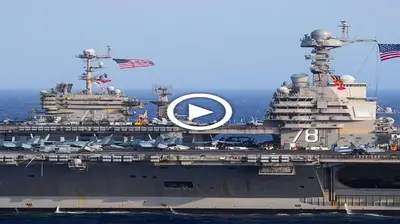 13.4 trillion With a carrying capacity of 75 aircraft, the USS Gerald R. Ford is the largest aircraft carrier in the world