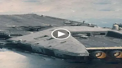 Now submerged in the ocean is America’s most advanced aircraft carrier!